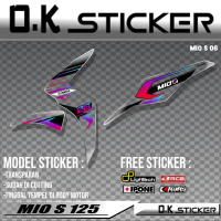 Stiker Striping Mio S 125 / Striping Mio S - Sticker Motor Yamaha Mio Variasi Transparan SJP06