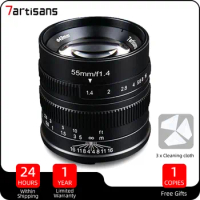 7artisans 55mm F1.4 APS-C Manual Fixed Large Aperture Portrait Lens for Sony E Fuji X Canon EOS-M LUMIX OLYMPUS M43 7 artisans