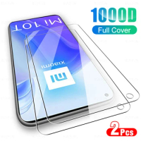 2Pcs Protective Glass For Xiaomi Mi 10T 10T Pro 10T Lite 10 Lite 10i 5G 1000D Clear Tempered Film On For Xiami 10T Front Glass