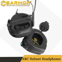 EARMOR M31H Tactical Helmet Headphones Shooting Noise Protection Earmuffs Hunting Airgun ARC Helmet Rail earmuffs for shooting