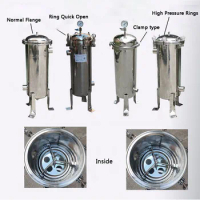 Bag Filter Stainless Steel SS304 High Precion Big Flow Industrial Pipe Water Oil Diesel Lacquer Sediment Beer Filter Single Bag