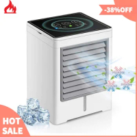 Air Cooler Fan,Portable Evaporative Conditioner With 3 Wind Speeds Touch Screen Desktop Cooling Fan,For Home,Office