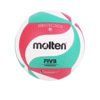 【MOLTEN】#5合成皮排球-5號球 白紅綠(V5M5000)
