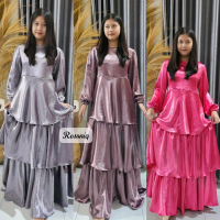 Ayana Dress Shimer Mom & Kids Dewasa Wanita Gamis