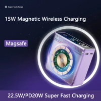 22.5W Fast Charging Power Bank 20000mAh Magnetic Wireless Charger for iPhone 14 13 12pro Samsung Huawei Xiaomi 13 Mini Powerbank