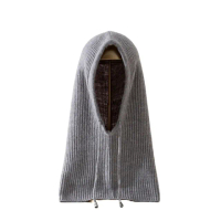 【米蘭精品】現貨+預購 毛帽針織帽(男女一體式巴拉克拉法帽男女配件8色74ij2)