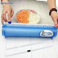 Home Plastic Wrap Dispensers And Foil Film Cutter Food Cling Film Cutter Stretch Plastic Wrap Dispenser Kitchen Tool Accessories