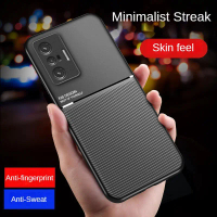 Sarung kulit dengan tekstur nipis untuk vivo V27 5G, V27e, V25, V21e, V20 Pro, V20, V21 5G, V21, V15