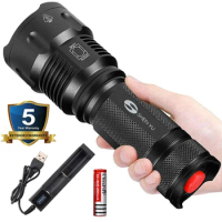 Super bright 80000lm USB Rechargeable Flashlight Shadowhawk Tactical Flashlight Portable Lighting Accessories
