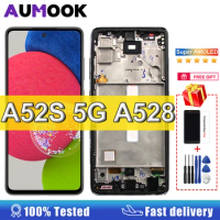 6.5" A52s 5G Display For Samsung Galaxy A52s 5G amoled LCD Display Touch Screen Digitizer For Samsung A52s 5G A528M A528B/DS