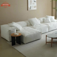 意大利豆腐塊意式極簡模塊組合沙發設計師羊羔絨酒店民宿雙向沙發