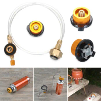 Outdoor Camping Gas Stove Propane Refill Adapter Burner LPG Flat Cylinder tank Coupler Container Adapter Save Durable