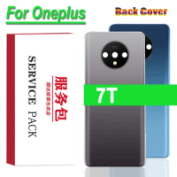 Back Housing Replacement for Oneplus 7T Back Cover Battery Glass with Camera Lens for Oneplus 7T Rear cover+Logo