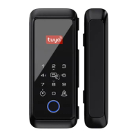 Electric Locks Fingerprint Door Lock WF-T 3 Black Smart Lock Tuya App Remote Unlocking Keyless Lock Electronic Door Lock