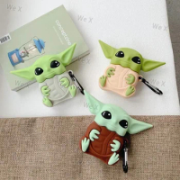 Disney Cartoon Starwars Grogu Silicone Case For Apple AirPods 1 2 Wireless Earphone Accessories For Airpod Pro Shockproof Case
