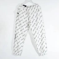 Celana LIFE WORK ALL OVER TEXT GREY WHITE JOGGER PANTS 100% ORIGINAL Size M