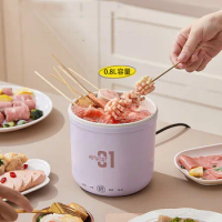 Rice Bowl Hot Pot Cooker Double Electric Mini Vegetable Chinese Hot Pot Instant Noodle Soup Functional Fondue Chinoise Cookware