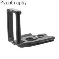 PyroGraphy D750 Arca L-bracket with 1/4"Thread Hole Dual Anti-slip Arca Style Plates for Nikon D750/