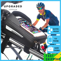 Water-resistant Bicycle Phone Holder Storage Bag with Zip Cycling Basikal Beg Bags Outdoor Sports