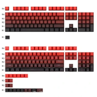 Keycaps for Mechanical Keyboard Red Color PBT OEM Profile Backlight Through Suit 68 84 96 104 Keys GK61 Anne Pro 2 Varmilo RK61
