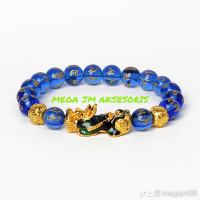 Gelang Keberuntungan Obsidian Pixiu Dapat Berubah Warna Thermo Pi Xiu Bracelet Feng Shui