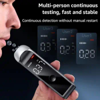 Automatic Alcohol Tester Professional Breath Alcohol Tester Tools Alcohol Rechargeable Test Breathalyzer U6F0