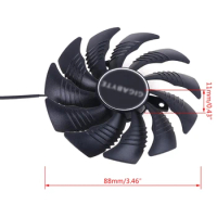 1/2pcs 88mm PLD09210S12HH 4Pin Cooling Fan for Gigabyte GeForce GTX 1660 1660Ti Graphics Card Cooler Fan Dropship