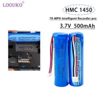 LOOUKO 70mai Battery -3.7V Lithium Battery Hmc1450 Dash Cam Pro Car Video Recorder Replacement DVR Accessories 500mah Pilas