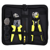 Multitool Pliers Ratchet Wire Crimping Tool Set for Insulated and Non-Insulated Terminals Wire Stripper Cutting Pliers Hand Tool