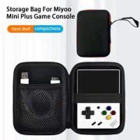 Tolex Bag Of Miyoo Mini Plus Retro Handheld Video Game Console Waterproof Black Case Of Miyoo Mini+ Portable Mini Bags