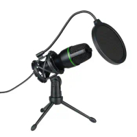 Condenser Mic USB Streaming Podcast Microphone Kit Recording Mic For Music Streaming Podcast Audio Vocal Video On