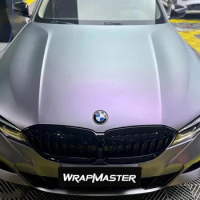 Size：1.52x18m 5x59ft/Roll PET Liner Capri Purple Grey Ultral Matte Car Wrap best car paint protection Car Wrap Vinyl Flim