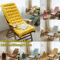 Autumn Winter Thickened Foldable Rocking Long Chair Cushion for Garden Balcony Lounge Seating Sofa Tatami Mattress Home Decor