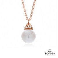 SOPHIA 蘇菲亞珠寶 - Feminin系列_柔美桂冠 14K玫瑰金 珍珠套鍊