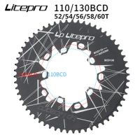 2 in 1 chainwheel 110/130BCD road bike/bmx oval chainring 52/54/56/58/60T powering for brompton birdy bike