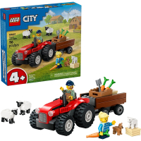 樂高LEGO 城市系列 - 60461 紅色農場拖拉機與拖車和綿羊