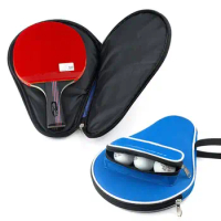 Oxford Cloth Table Tennis Rackets Bag Calabash Shape Protective Cover Ping Pong Storage Bag Single Paddle Training Accessories