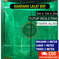 Kandang lalat BSF Magot ukuran 2x1x2 siap pakai plus tali pengikat