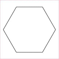 Hexie Hexagon Paper Template English Paper Piecing Patchwork Quilting DIY Craft