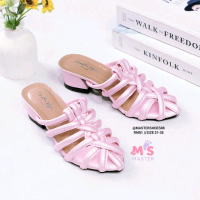 MASTER RM01 - [SIZE 31-35] Sandal Selop Anak Perempuan Hak 3cm / Sendal Selop heels Fashion