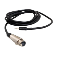 ISK C-4 C4 2.5M microphone cable 3.5mm to female XLR dual-core shielded professional audio output line for PC recording