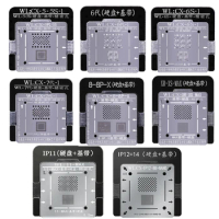 BGA Reballing Stencil for iphone 5/5S/6/6P/6S/6SP/7/7P/8/8P/X/XR/XS MAX/11/11PRO MAX/12 NAND Baseband Plant Tin Platform