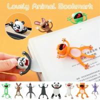 1pcs PVC 3DStereo Book Mark Animal Bookmarks Ocean Series Seal Octopus Panda Stationery Store Children's School Supplies