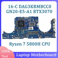 DAG3KRMBCC0 Mainboard GN20-E5-A1 RTX3070 For HP 16-C Laptop Motherboard With AMD Ryzen 7 5800H CPU 100% Full Tested Working Well