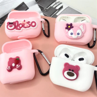 Disney Lotso LinaBell Earphone Cover For Apple AirPods 1 2 3 Generation Airpods Pro/Pro2 Wireless Bluetooth Headphone Soft Case