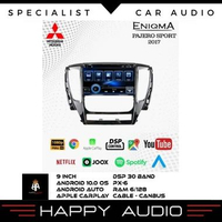 Head Unit Android 9 Inch ENIGMA PnP OEM MITSUBISHI PAJERO SPORT 2016+ ORIGINAL AUDIO MOBIL