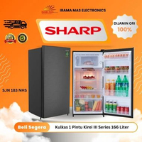 KULKAS SHARP SJN183NHS | Kulkas 1 Pintu Kirei III Series 166 Liter