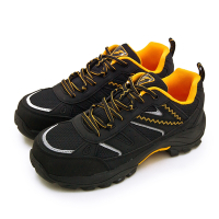 GOODYEAR 固特異透氣鋼頭防護認證安全工作鞋 守護者GUARDIANS系列 黑黃灰 33970