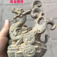 Qinglong copper ornaments pure copper lucky dragon office home furnishing Qinglong decoration