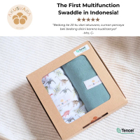 AKUSVARA - SnuggleSaurus Classic Swaddle, Bedong Bayi Multifungsi